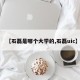 【石磊是哪个大学的,石磊uic】