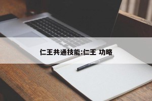 仁王共通技能:仁王 功略