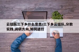 云组队三下乡什么意思/三下乡云组队,分散实践,调研方向,如何进行